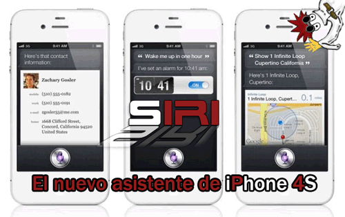 asistente siri iphone 4s