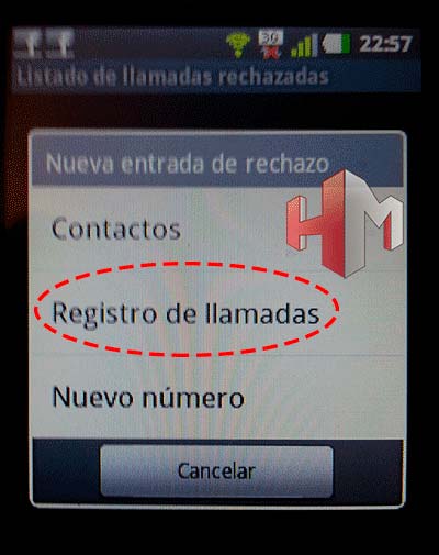 bloquear numeros de telefono 15