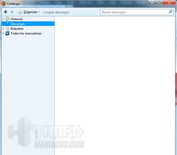 gestor descargas Firefox