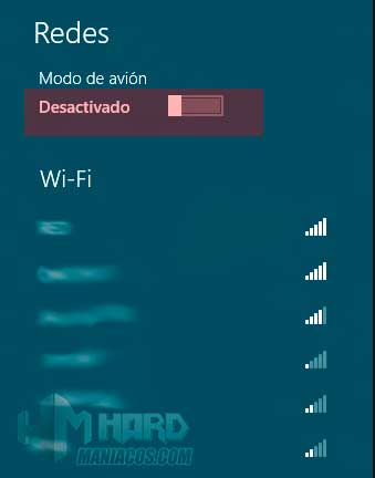 Wifi desconectado WIFI modo avión