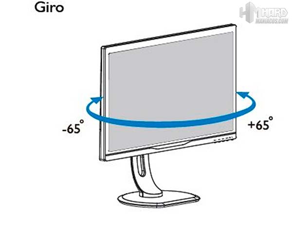Monitor-Philips-Gamer-movimiento-giro