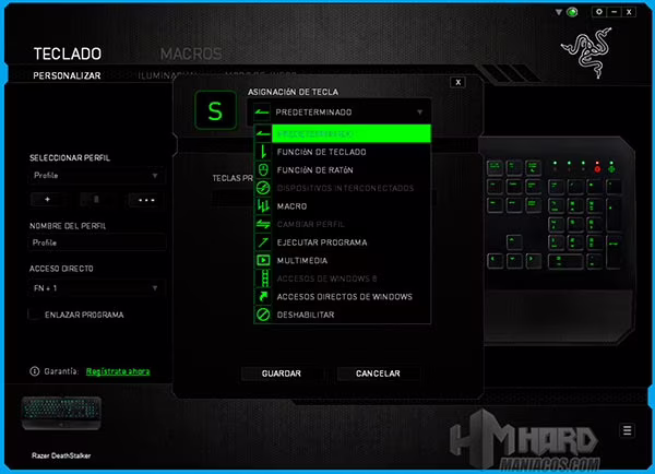 Teclado-Razer-DeathStalker-Synapse-configuracion-teclas