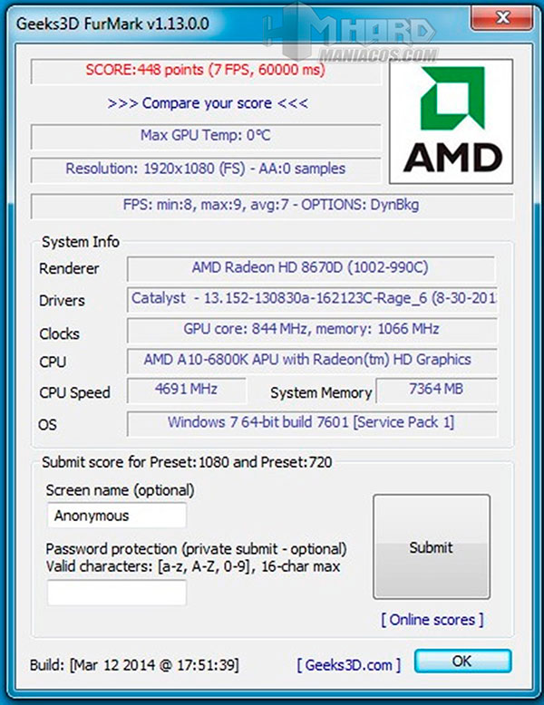 Procesador-AMD-Furmark-Integrada