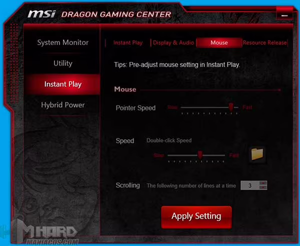 Portatil-MSI-GT60-2PC-programa-MSI-Instant-Play-Mouse