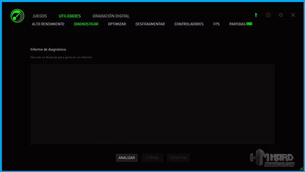 Razer-Game-Booster,-2-Utilidades,-Diagnosticar