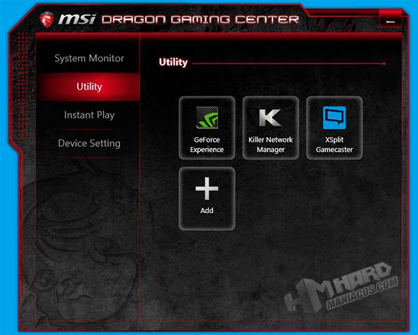 Portatil-GT80Titan-programa-MSI-Dragon-Gaming-Center-Utility