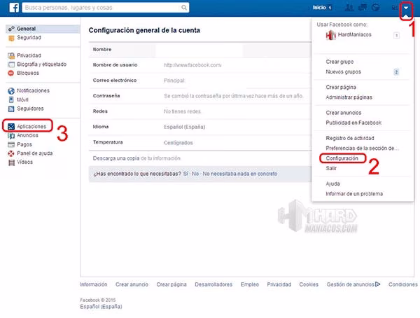 eliminar invitaciones a juegos en facebook 1