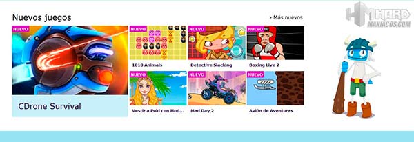 web de juegos