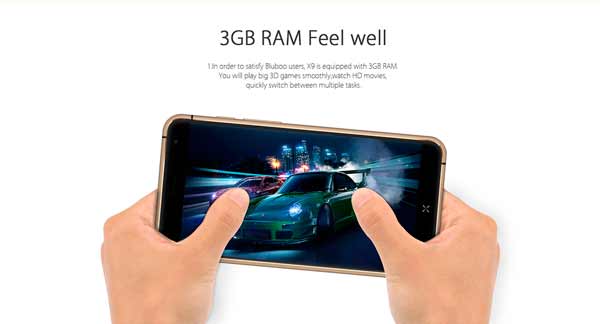 Bluboo X9 RAM