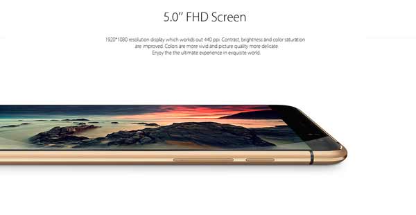 Bluboo X9 pantalla
