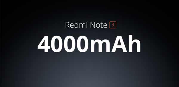 Redmi Note 3 bateria