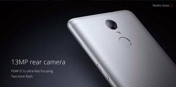 Redmi Note 3 camara