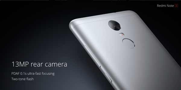 Redmi Note 3 camara