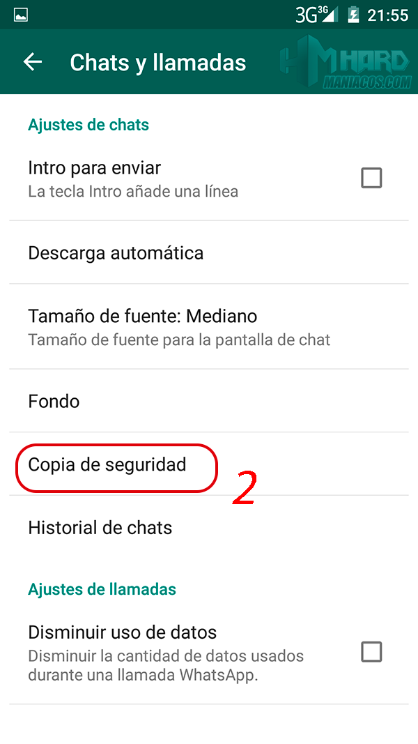 Transferir el Historial de WhatsApp android_2