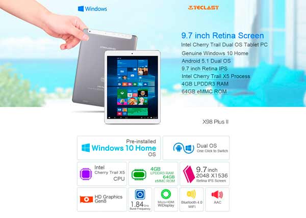 promocion Tablets Teclast pantalla