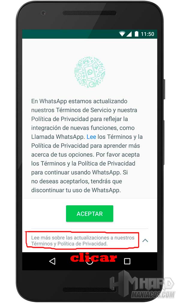 evitar que WhatsApp comparta nuestros datos con Facebook 1