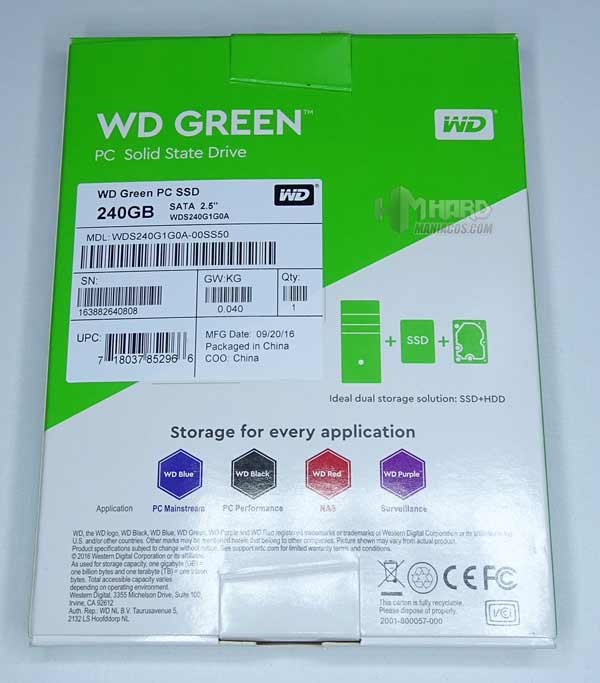SSD SATA WD Green 2