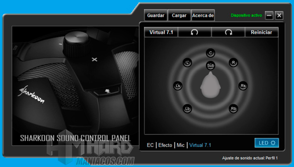Sharkoon X-Rest 7.1 Virtual 7.1