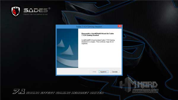 Sades 7.1 Spirit Wolf software 1