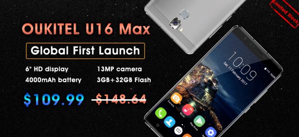 La venta oficial del Oukitel U16 Max