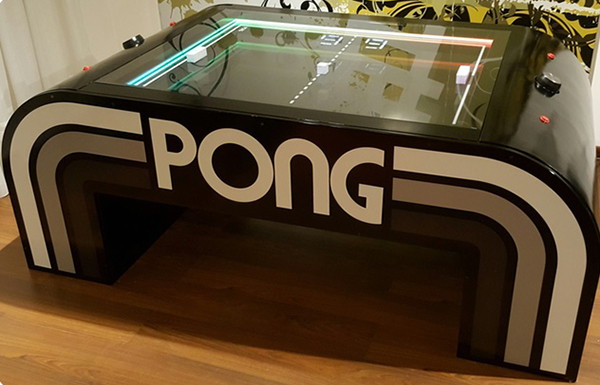 mesa de café PONG de Atari