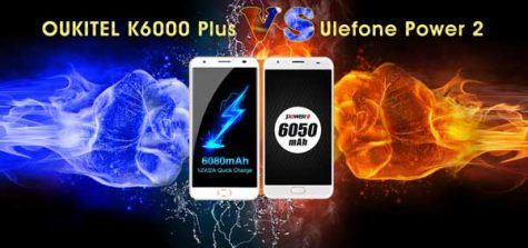 El OUKITEL K6000 Plus se enfrenta al Ulefone Power 2