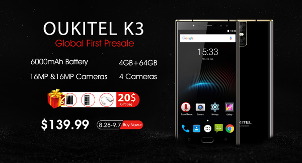 preventa del OUKITEL K3