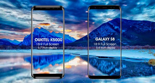 oukitel k5000 se mide con el s8 samsung