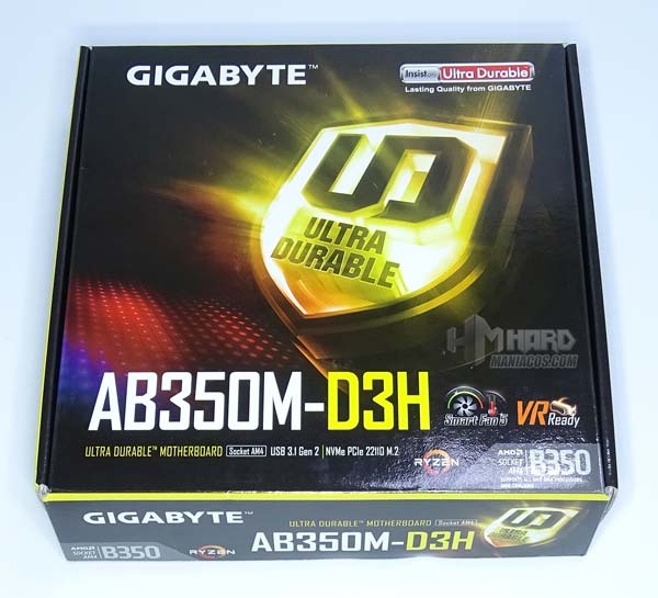 Gigabyte GA-AB350M-D3H caja