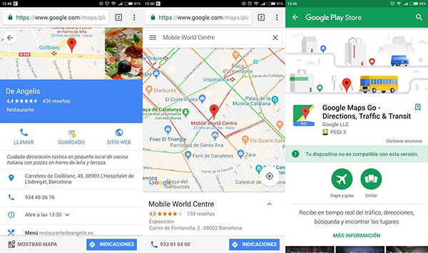 Google Maps Go solo para dispositivos con Android Go