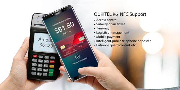 oukitel k6 con nfc