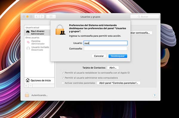 fallo de seguridad en High Sierra