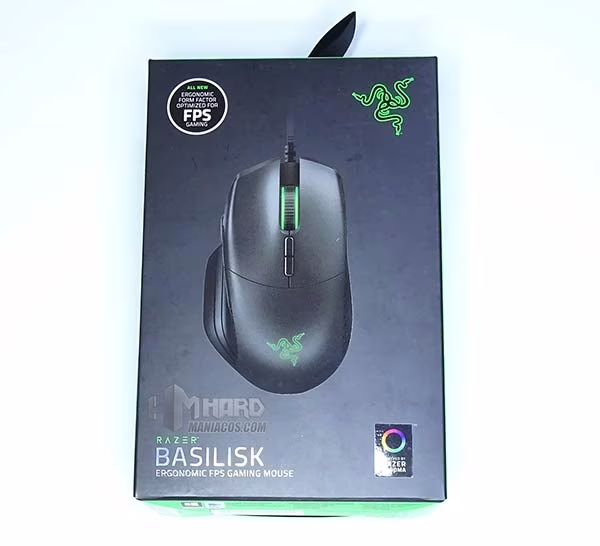 caja frontal Razer Basilisk