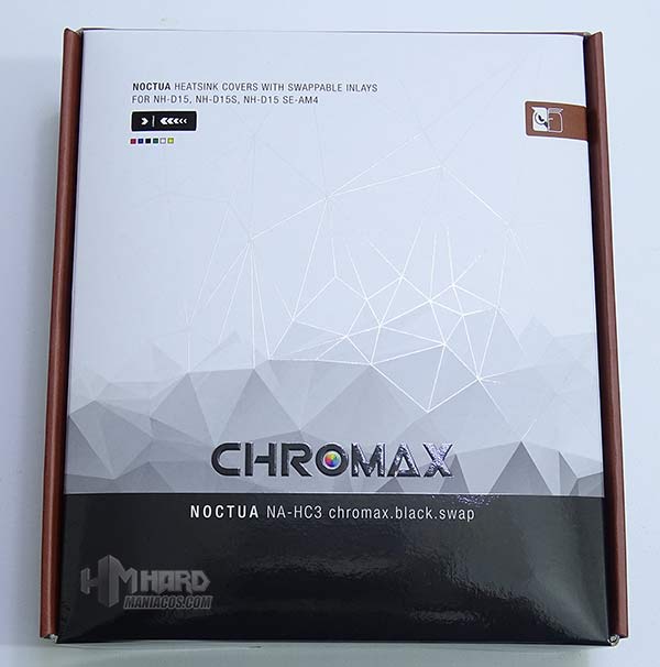 accesorios noctua chromax na-hc en la caja