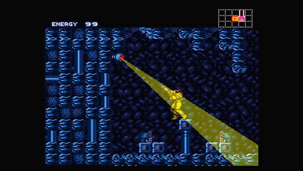 Super Metroid disparo super visor
