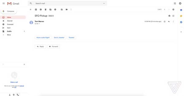 Primeras imágenes del nuevo diseño de Gmail