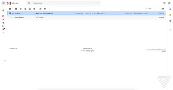Primeras imágenes del nuevo diseño de Gmail