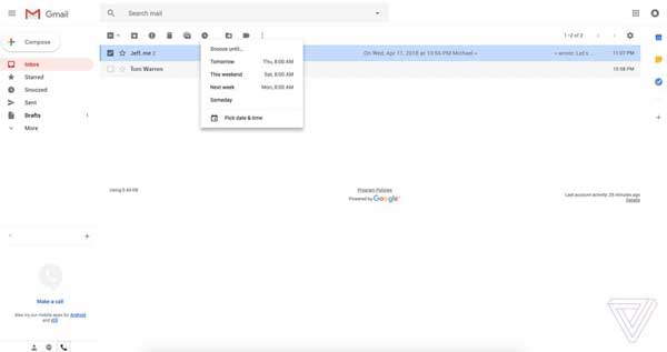 Primeras imágenes del nuevo diseño de Gmail