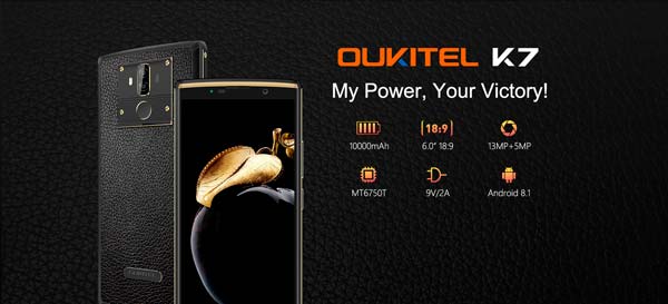 oukitel k7, portada