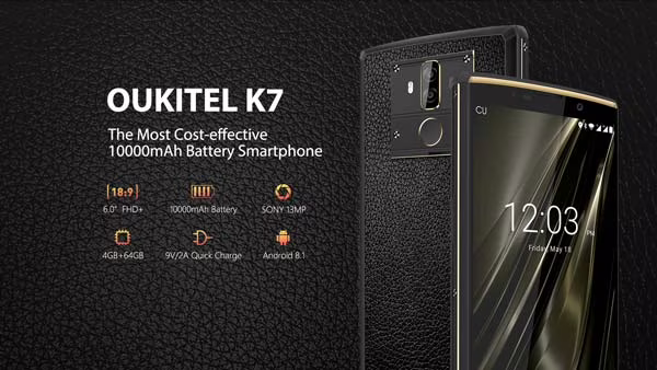 oukitel k7 con gran batería, portada