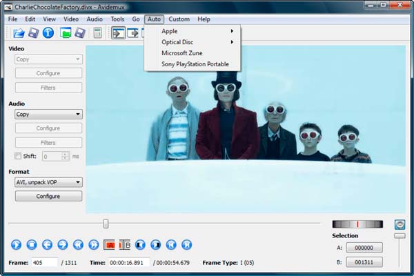 aplicación avidemux