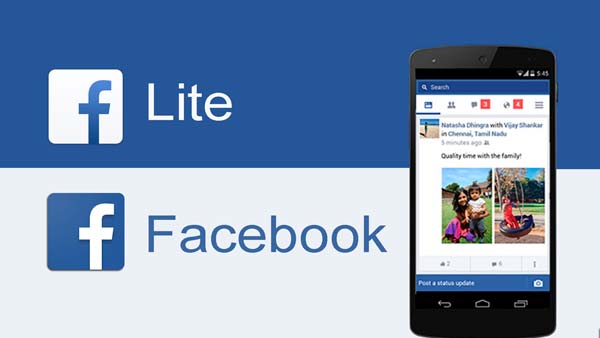 aplicación facebook lite