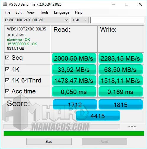 wd black nvme ssd, test as ssd