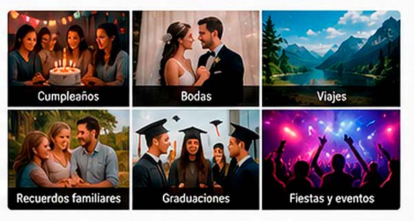 Ideas para crear vídeos con fotos y música