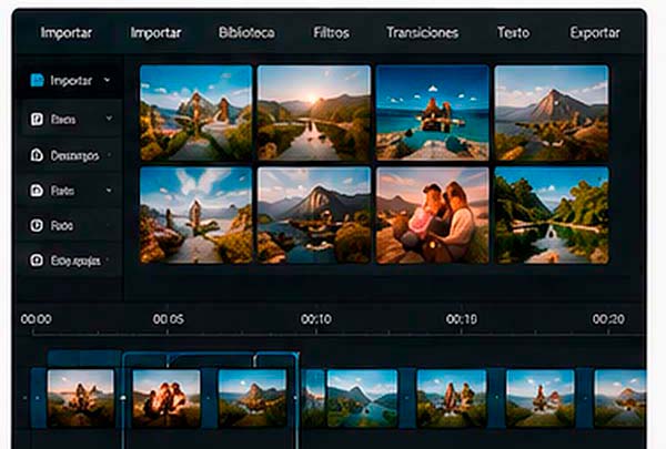 Cómo importar y ordenar fotografías en un editor de vídeo