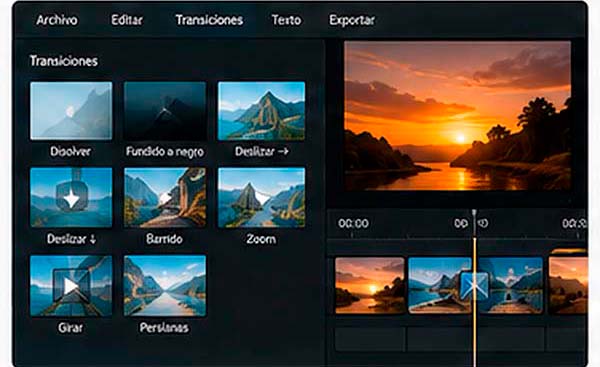 Cómo añadir transiciones entre fotografías en un vídeo