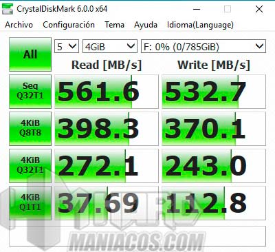 test Crystal DiskMark SSD en PC