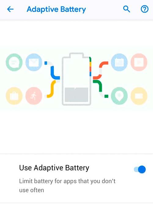 batería adaptativa Android 9