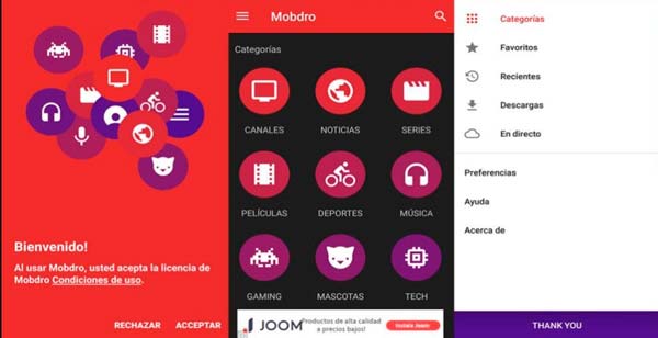 categorias mobdro
