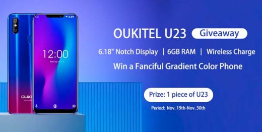 oukitel u23 con algunas caracteristicas